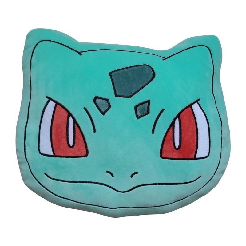 Coussin premium 3D - POKEMON - Visage Bulbizarre - Microfibre - 40 cm Coussin premium 3D - POKEMON - Visage Bulbizarre - Microfibre - 40 cm