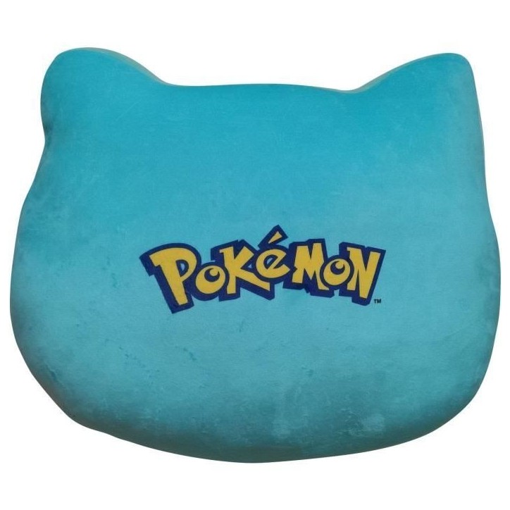 Coussin premium 3D - POKEMON - Visage Bulbizarre - Microfibre - 40 cm