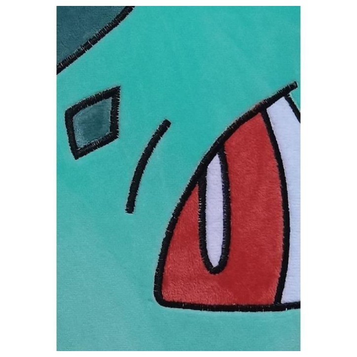 Coussin premium 3D - POKEMON - Visage Bulbizarre - Microfibre - 40 cm