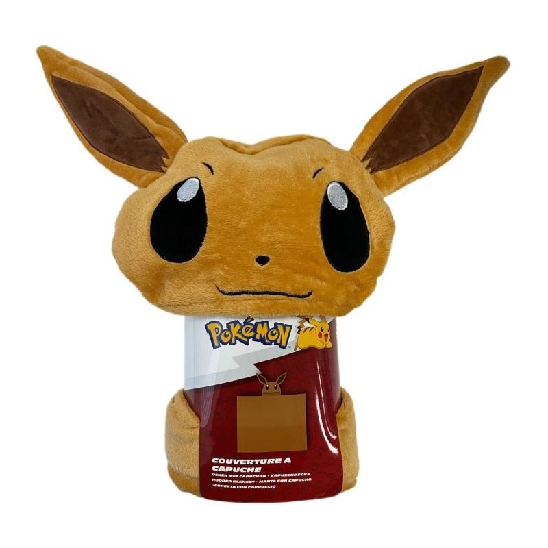 Plaid polaire a capuche 3D - POKEMON - Evoli - 120 x 150 cm Plaid polaire a capuche 3D - POKEMON - Evoli - 120 x 150 cm