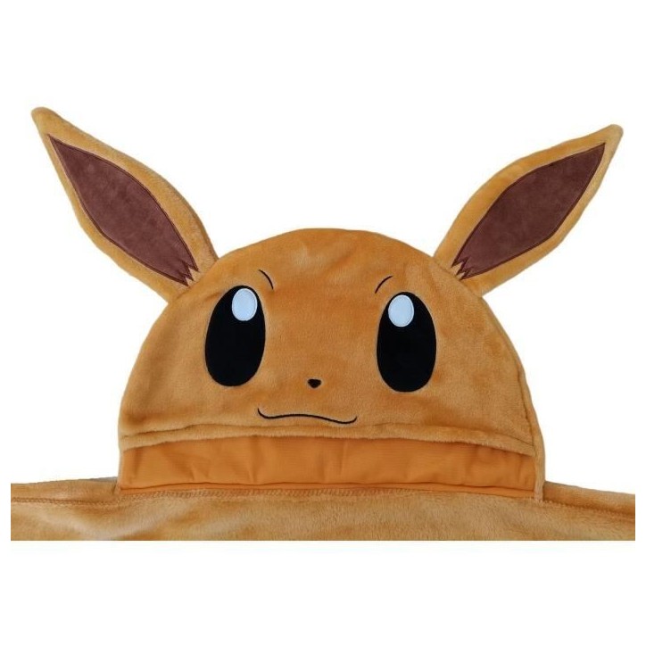 Plaid polaire a capuche 3D - POKEMON - Evoli - 120 x 150 cm