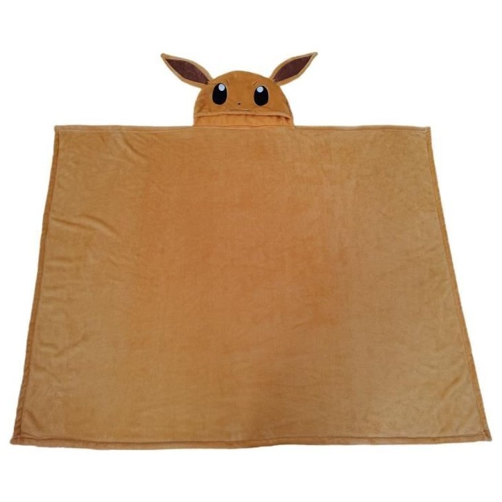 Plaid polaire a capuche 3D - POKEMON - Evoli - 120 x 150 cm