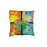 Coussin double face - Carré - POKEMON - Pikachu et ses amis - Microfi Coussin double face - Carré - POKEMON - Pikachu et ses amis - Microfi