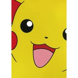 Coussin double face - Carré - POKEMON - Pikachu et Carapuce - Microfi