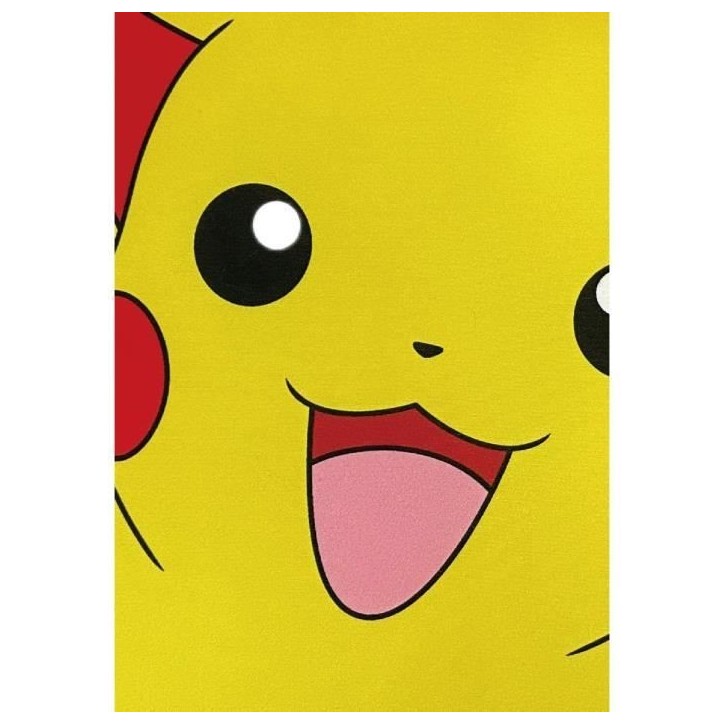 Coussin double face - Carré - POKEMON - Pikachu et Carapuce - Microfibre - 40 x 40 cm