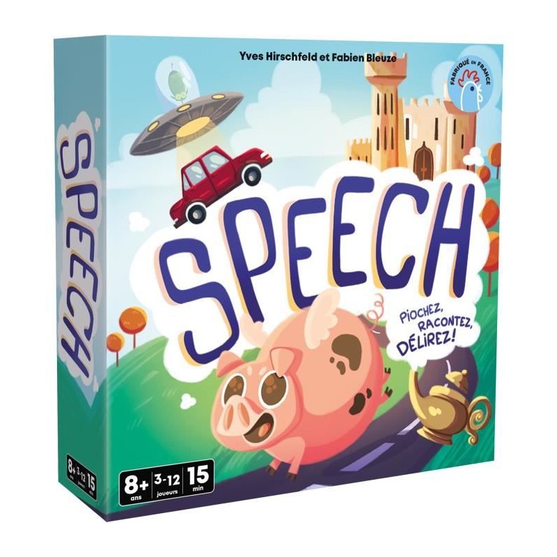 Speech - Asmodee - Invente une histoire - 4 mode de jeu - 15 minutes - Speech - Asmodee - Invente une histoire - 4 mode de jeu - 15 minutes -