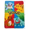Plaid - POKEMON - Starter et Pikachu - 100 x 140 cm Plaid - POKEMON - Starter et Pikachu - 100 x 140 cm