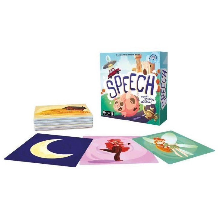Speech - Asmodee - Invente une histoire - 4 mode de jeu - 15 minutes - Des 8ans
