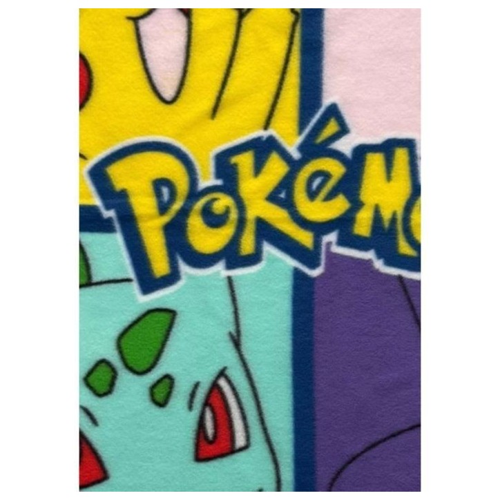 Plaid - POKEMON - 8 Pokemon - 100 x 140 cm