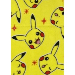 Plaid - POKEMON - Visages Pikachu - 100 x 140 cm