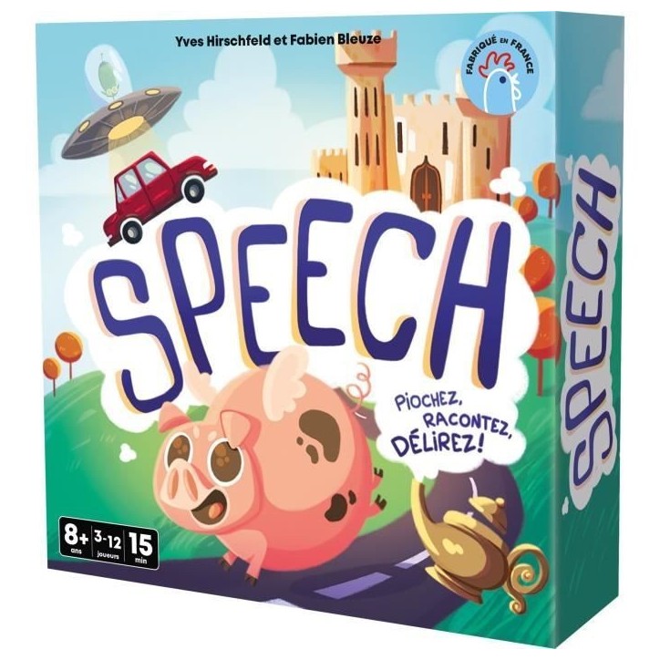 Speech - Asmodee - Invente une histoire - 4 mode de jeu - 15 minutes - Des 8ans