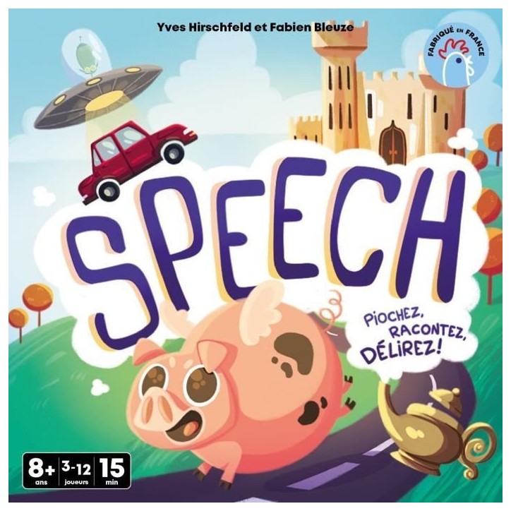 Speech - Asmodee - Invente une histoire - 4 mode de jeu - 15 minutes - Des 8ans