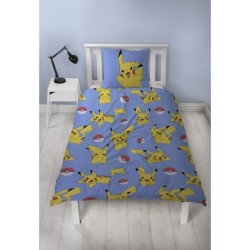 Parure de lit réversible - POKEMON - Pikachu et ses amis - Microfibre