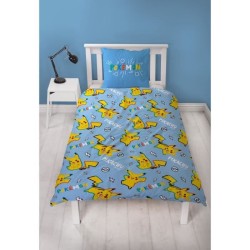 Parure de lit - POKEMON - Pikachu - Microfibre - 1 housse de couette 1