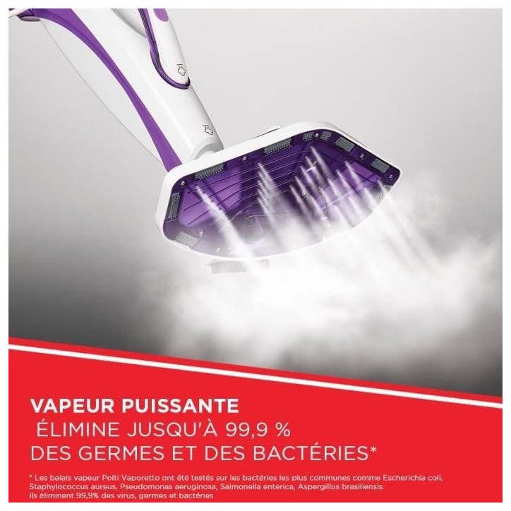 Nettoyeur Vapeur 2-en-1 POLTI Vaporetto SV440 - Balai ou Nettoyeur a Main - 11 Accessoires Inclus - Chauffage en 15 Secondes Nettoyeur Vapeur 2-en-1 POLTI Vaporetto SV440 - Balai ou Nettoyeur a Main - 11 Accessoires Inclus - Chauffage en 15 Secondes