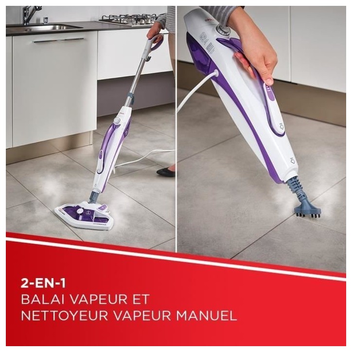 Nettoyeur Vapeur 2-en-1 POLTI Vaporetto SV440 - Balai ou Nettoyeur a Main - 11 Accessoires Inclus - Chauffage en 15 Secondes Nettoyeur Vapeur 2-en-1 POLTI Vaporetto SV440 - Balai ou Nettoyeur a Main - 11 Accessoires Inclus - Chauffage en 15 Secondes