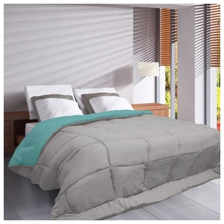 HUDSON Couette légere Microfibre 200g/m² 140x200cm Galet & Lac