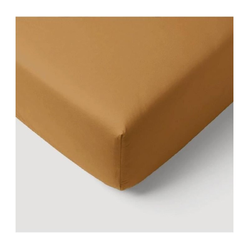 Drap housse - P'TIT DODO - 60 x 120 cm - Jersey - Caramel