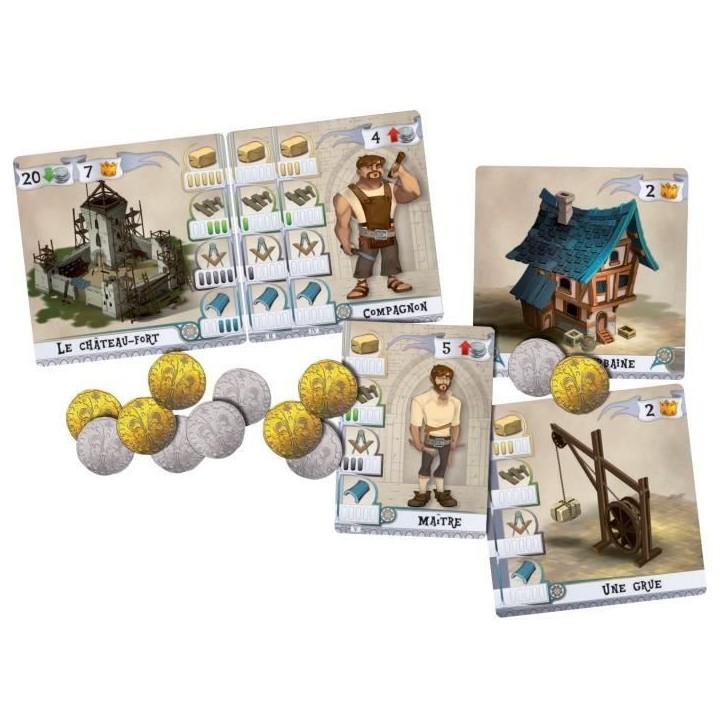 Bâtisseurs (Les) : Moyen âge - Asmodee - Jeu d'ambiance -Des 10 ans Bâtisseurs (Les) : Moyen âge - Asmodee - Jeu d'ambiance -Des 10 ans