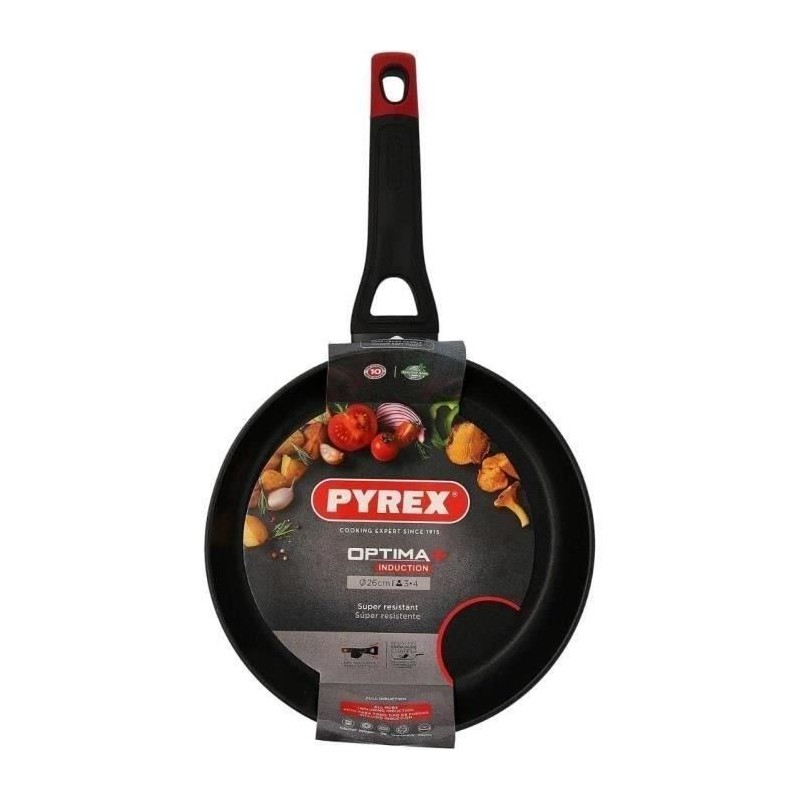Poele - PYREX - 1455018 - En aluminium forgé - Antiadhésif - 26 cm -