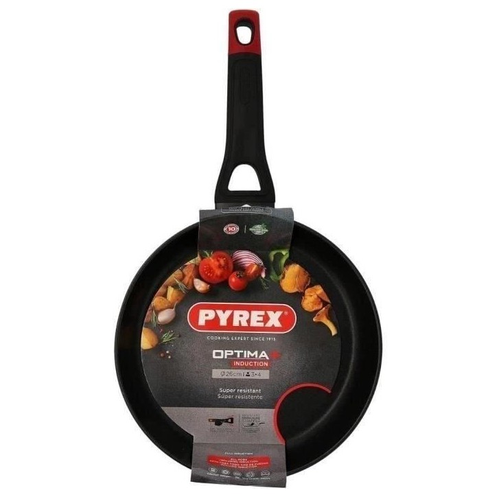 Poele - PYREX - 1455018 - En aluminium forgé - Antiadhésif - 26 cm - Sans PFAS Poele - PYREX - 1455018 - En aluminium forgé - Antiadhésif - 26 cm - Sans PFAS