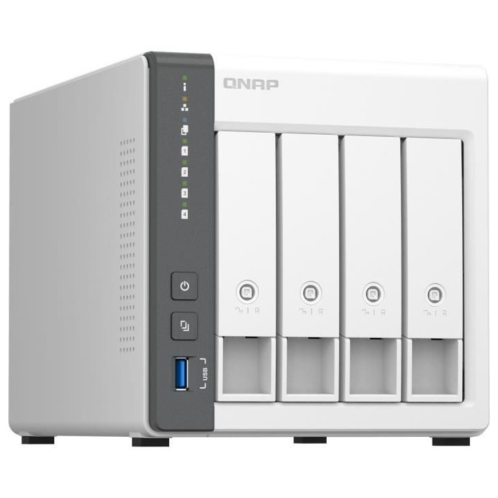 Server NAS - QNAP - TS-433 - 4 baies - 4 Go Server NAS - QNAP - TS-433 - 4 baies - 4 Go