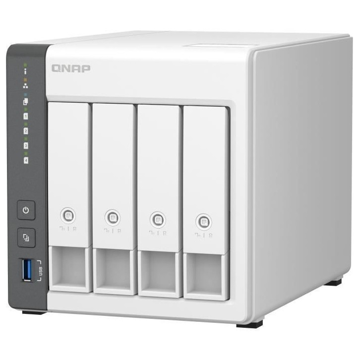 Server NAS - QNAP - TS-433 - 4 baies - 4 Go Server NAS - QNAP - TS-433 - 4 baies - 4 Go