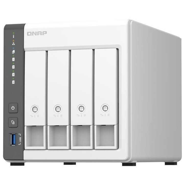 Server NAS - QNAP - TS-433 - 4 baies - 4 Go Server NAS - QNAP - TS-433 - 4 baies - 4 Go