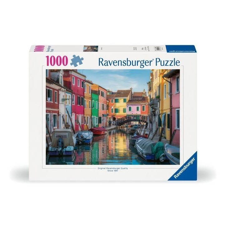 Ravensburger - Puzzle 1000 pieces-Burano, Italie - Adultes & enfants des 14 ans - Puzzle de qualité supérieure - 12000623 Ravensburger - Puzzle 1000 pieces-Burano, Italie - Adultes & enfants des 14 ans - Puzzle de qualité supérieure - 12000623