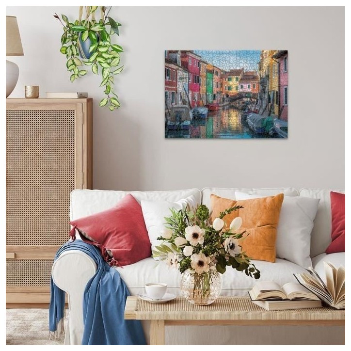 Ravensburger - Puzzle 1000 pieces-Burano, Italie - Adultes & enfants des 14 ans - Puzzle de qualité supérieure - 12000623 Ravensburger - Puzzle 1000 pieces-Burano, Italie - Adultes & enfants des 14 ans - Puzzle de qualité supérieure - 12000623