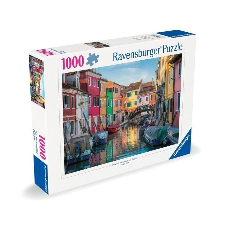 Ravensburger - Puzzle 1000 pieces-Burano, Italie - Adultes & enfants des 14 ans - Puzzle de qualité supérieure - 12000623 Ravensburger - Puzzle 1000 pieces-Burano, Italie - Adultes & enfants des 14 ans - Puzzle de qualité supérieure - 12000623
