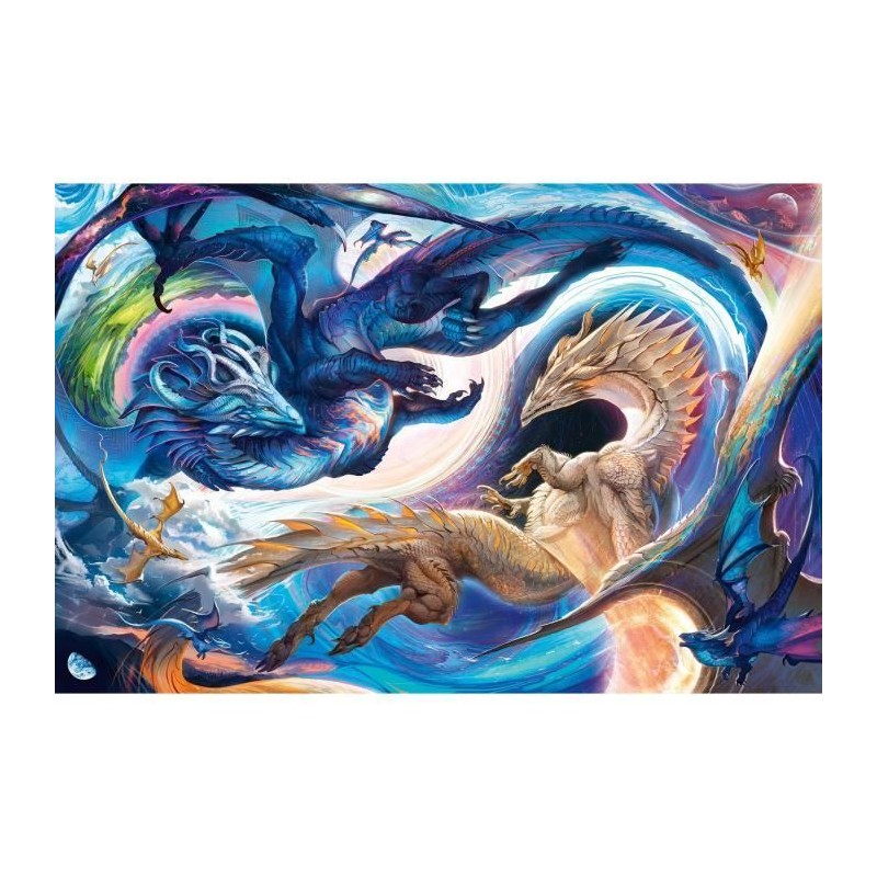 Puzzle 5000 pieces Dragon de jour et de nuit, Des 14 ans, Dragons, 120 Puzzle 5000 pieces Dragon de jour et de nuit, Des 14 ans, Dragons, 120