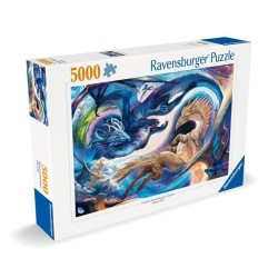 Puzzle 5000 pieces Dragon de jour et de nuit, Des 14 ans, Dragons, 120