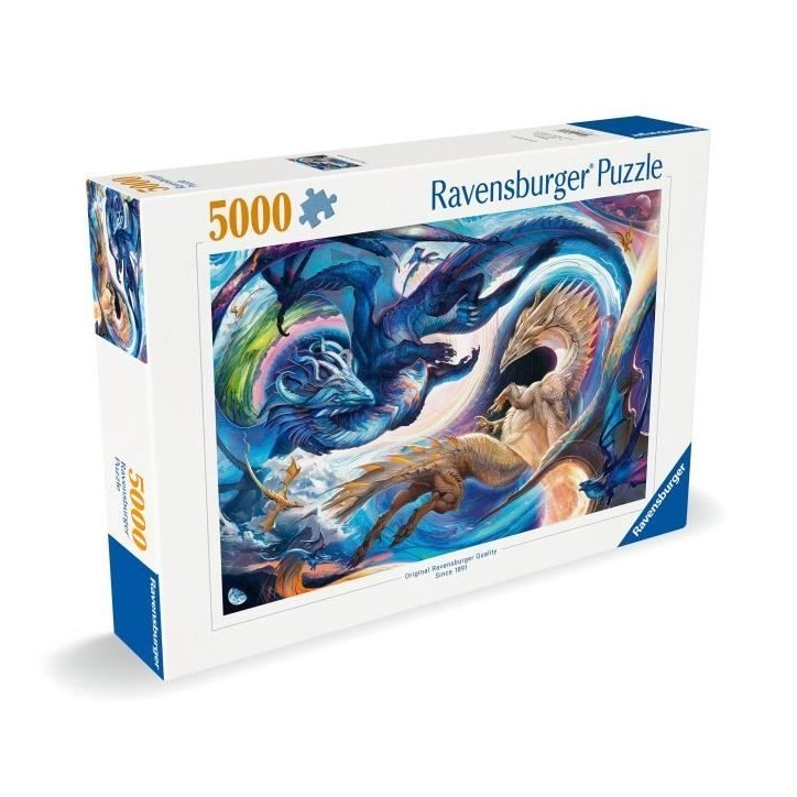 Puzzle 5000 pieces Dragon de jour et de nuit, Des 14 ans, Dragons, 12000813, Ravensburger