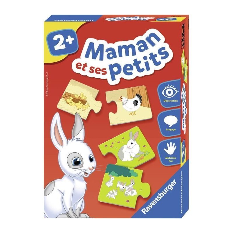 Jeu éducatif Maman et ses petits, Découverte des animaux, Des 2 ans, Jeu éducatif Maman et ses petits, Découverte des animaux, Des 2 ans,