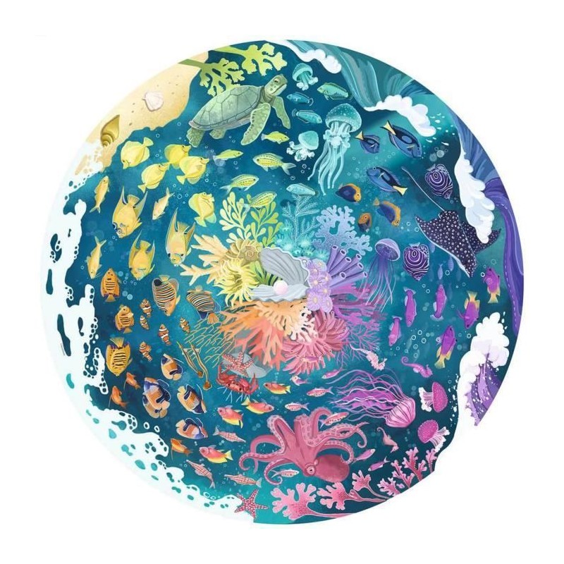 Puzzle rond 500 pieces Océan, Circle of Colors, Puzzle Adulte, des 12 Puzzle rond 500 pieces Océan, Circle of Colors, Puzzle Adulte, des 12