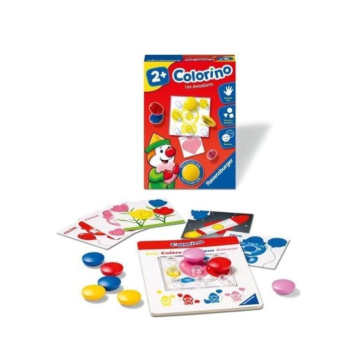 Colorino Les émotions - Jeu éducatif - Apprentissage des couleurs - Activités créatives enfant - Ravensburger - Des 2 ans Colorino Les émotions - Jeu éducatif - Apprentissage des couleurs - Activités créatives enfant - Ravensburger - Des 2 ans
