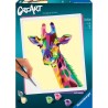 CreArt Girafe 24x30 cm - Peinture par numéros – Des 12 ans – Rave CreArt Girafe 24x30 cm - Peinture par numéros – Des 12 ans – Rave