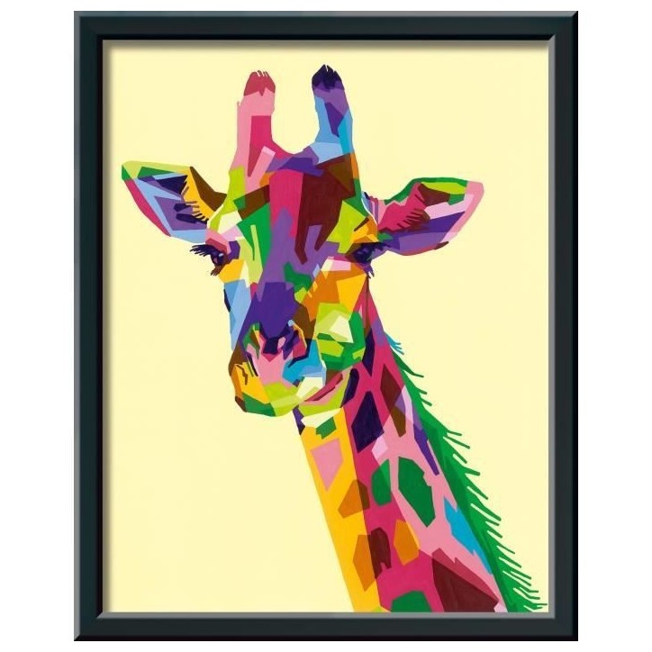CreArt Girafe 24x30 cm - Peinture par numéros – Des 12 ans – Ravensburger - 28993 CreArt Girafe 24x30 cm - Peinture par numéros – Des 12 ans – Ravensburger - 28993