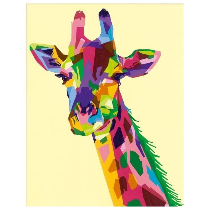 CreArt Girafe 24x30 cm - Peinture par numéros – Des 12 ans – Ravensburger - 28993 CreArt Girafe 24x30 cm - Peinture par numéros – Des 12 ans – Ravensburger - 28993
