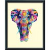CreArt Elephant 24x30 cm - Peinture par numéros – Des 12 ans – Ra