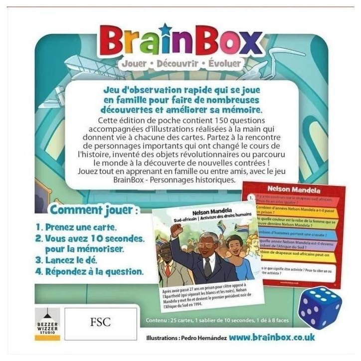 BrainBox Pocket : Personnages Historiques BrainBox Pocket : Personnages Historiques