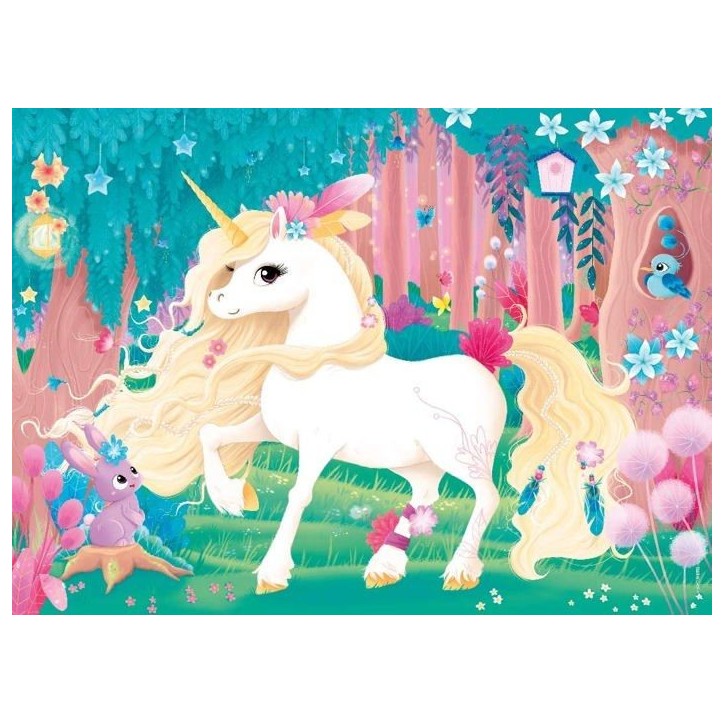 Puzzle enfant 45 pieces Jolie licorne Nathan - Poster inclus - Theme fantastique - Mixte - A partir de 5 ans Puzzle enfant 45 pieces Jolie licorne Nathan - Poster inclus - Theme fantastique - Mixte - A partir de 5 ans