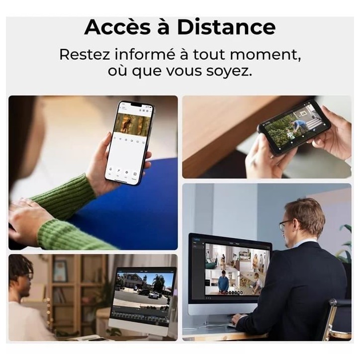 Caméra intérieure - REOLINK - E340 - Blanc