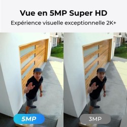 Caméra extérieure - REOLINK - B330 - Panneau solaire - Blanc