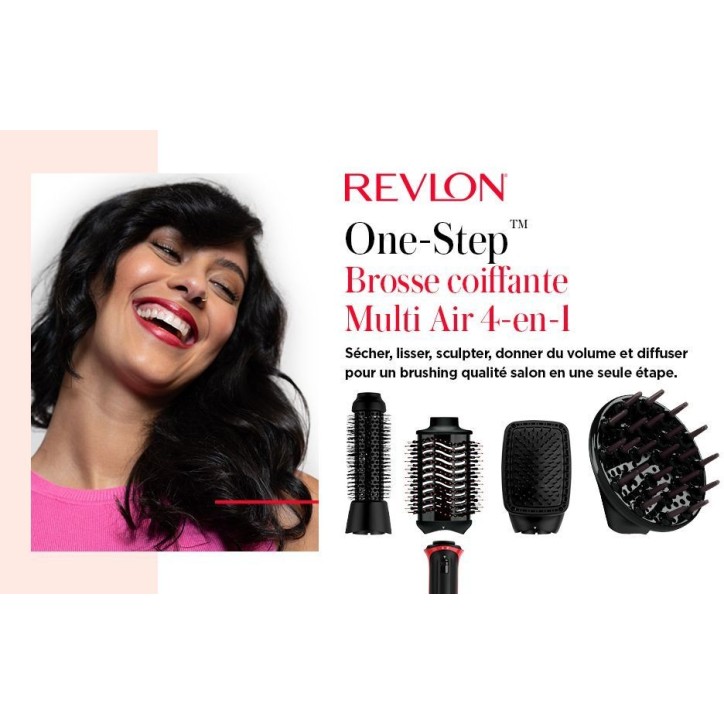 Multistyler 4-en-1 - REVLON - RVDR5373E - Pour cheveux texturés - 4 températures - Noir