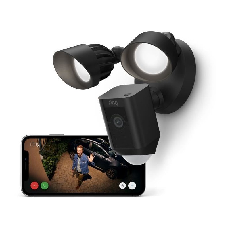 Caméra de Surveillance - RING - Floodlight Câblée Plus - Noir - UE Caméra de Surveillance - RING - Floodlight Câblée Plus - Noir - UE