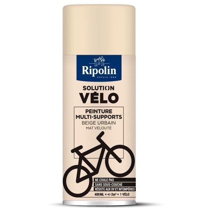 Solution vélo - RIPOLIN - 0,4 L - Beige urbain mat Solution vélo - RIPOLIN - 0,4 L - Beige urbain mat