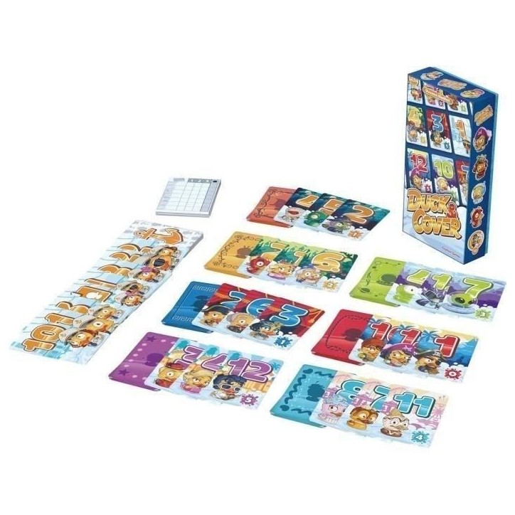 Duck & Cover - Captain Games - Jeu de Cartes 8 Ans+- 2 a 7 Joueurs - 20 Minutes - Asmodee