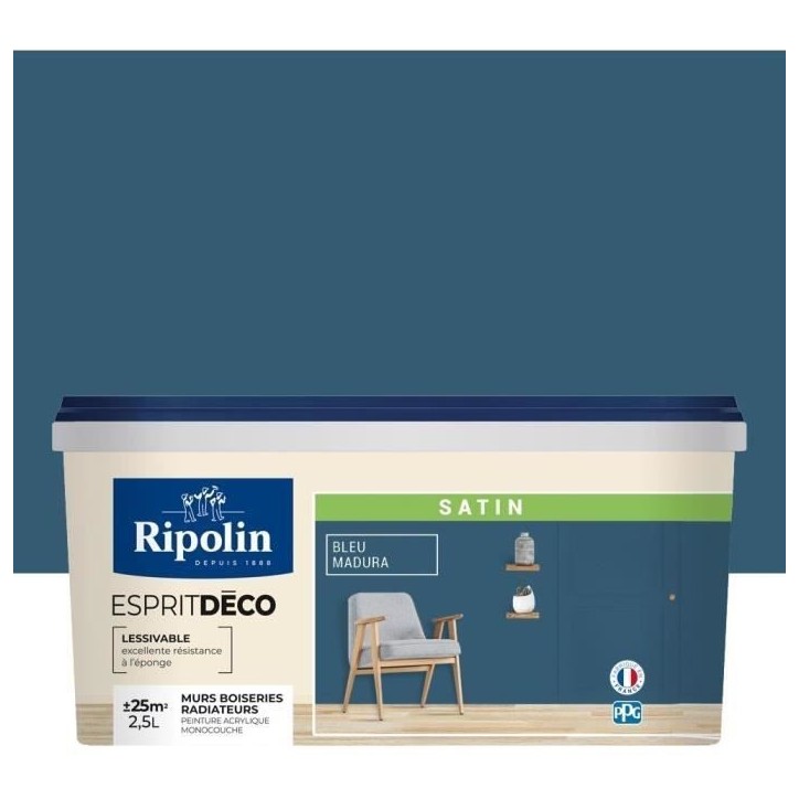 RIPOLIN ESPRIT DECO SAT BLE MADURA SATIN 2.5L RIPOLIN ESPRIT DECO SAT BLE MADURA SATIN 2.5L